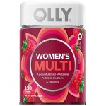 OLLY Women's Multivitamin Gummies, Blissful Berry, 130.0 ea