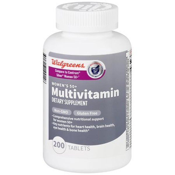 Walgreens Women's 50+ Multivitamin Tablets (200 days) (Packaging May Vary), 200 ea
