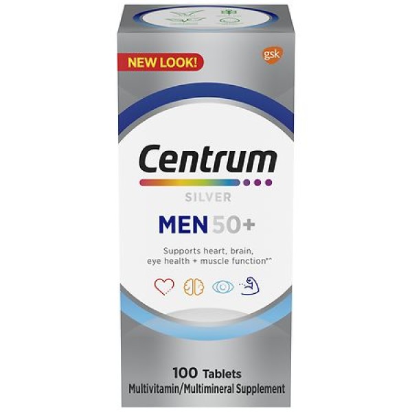 Centrum Silver Women 50+, Multivitamin & Multimineral Supplements Tablets, 100 ea