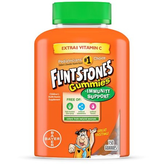 Flintstones Immunity Support Gummies Cherry, Raspberry, Orange, 150.0 ea