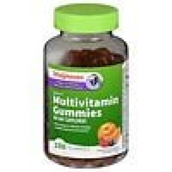 Walgreens Adult Multivitamin Gummies (75 days) Natural Mixed Berry, Orange & Peach, 150.0 ea